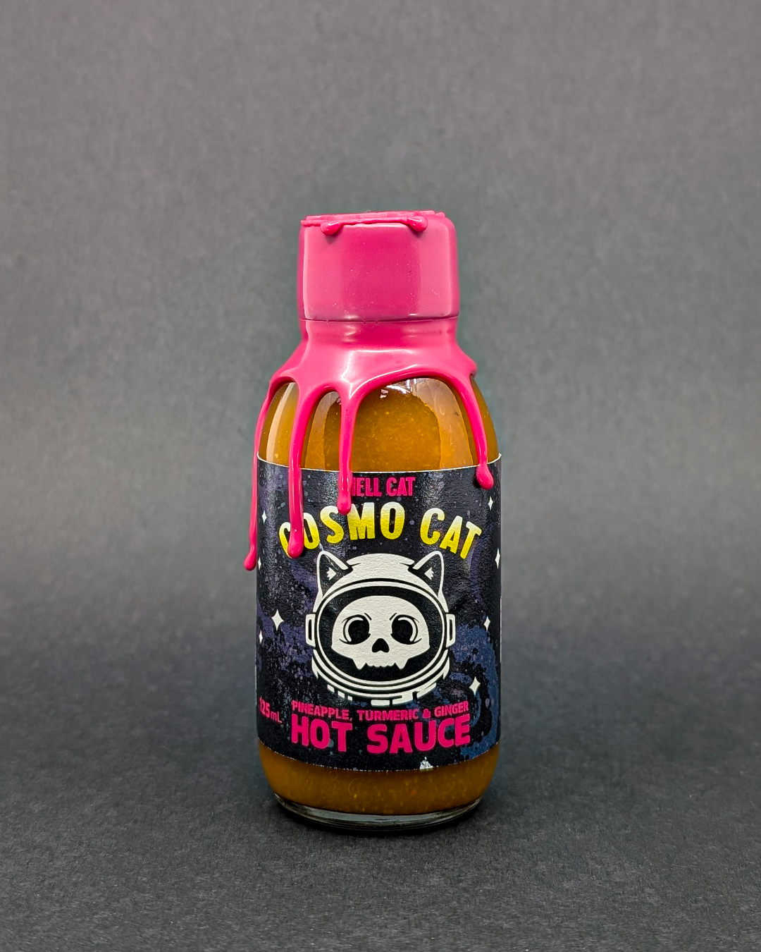 Cosmo Cat pineapple, turmeric & ginger hot sauce