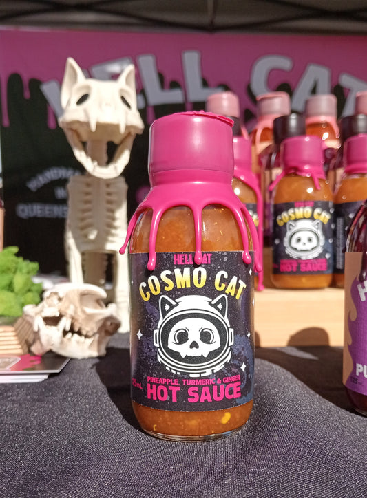 Cosmo Cat pineapple, turmeric & ginger hot sauce